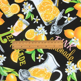 Yardblox Exclusive Korean Fashion Designer Food Yellow Non-Stretch Cotton Plain Woven DS37508