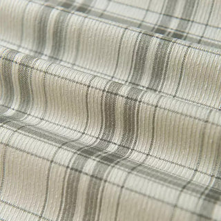Yardblox Exclusive Japanese Fashion Designer Plaid/Checkered Off-White Stretch Cotton Pinwale Corduroy DS39502