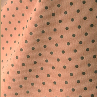 Japanese Fashion Designer Polka Dot Orange Non-Stretch Cotton Pinwale Corduroy DS39504