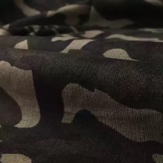 Italian Designer Camouflage Green Stretch Cotton Elastane Blended Corduroy DS41601