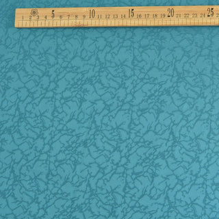Japanese Fashion Designer Abstract Turquoise Non-Stretch Viscose Jacquard Satin DS42508