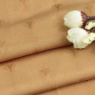 Japanese Fashion Designer Animal Brown Non-Stretch Viscose Jacquard Satin DS42510