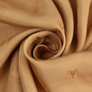 Japanese Fashion Designer Animal Brown Non-Stretch Viscose Jacquard Satin DS42510