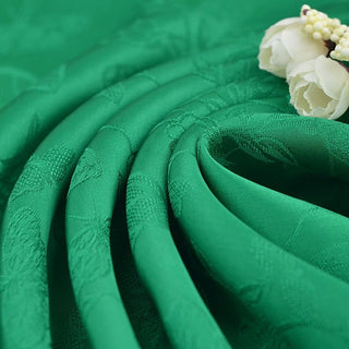 Japanese Fashion Designer Butterfly Green Non-Stretch Viscose Jacquard Satin DS42521