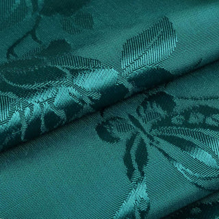 Japanese Fashion Designer Butterfly Turquoise Non-Stretch Viscose Rayon Blended Jacquard Satin DS42524