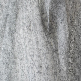 Japanese Luxury Designer Geometric Gray Non-Stretch Kid Mohair Nylon Blended Lace DS43514