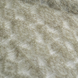 Japanese Luxury Designer Geometric Green Non-Stretch Kid Mohair Nylon Blended Lace DS43515