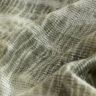 French Fashion Designer Tie Dye Green Stretch Open Weave Kid Mohair Nylon Blended Sweater Knit DS43518