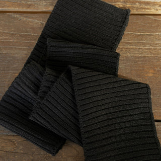 Japanese Fashion Designer Cable Black Stretch Acrylic Wool Blended Sweater Knit DS43524