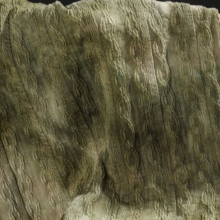 Japanese Luxury Designer Tie Dye Green Stretch Acrylic Elastane Blended Sweater Knit DS43530