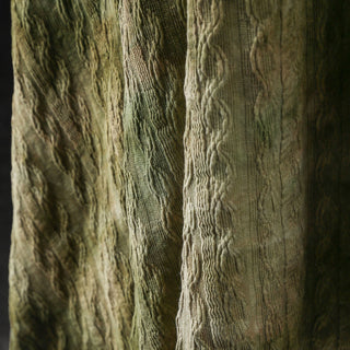 Japanese Luxury Designer Tie Dye Green Stretch Acrylic Elastane Blended Sweater Knit DS43530