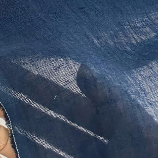 Made In France Premium Quality Solid Multi Color Non-Stretch Washed / Softened Organic Linen Plain Woven DS00516 -130 GSM