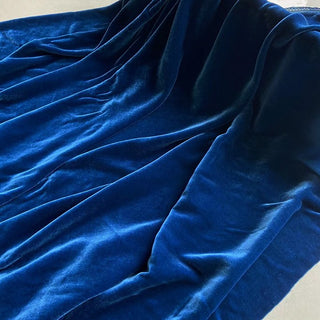 Yardblox Exclusive Luxury Silk Collection Solid Multi Color Non-Stretch Mulberry Silk Velvet DS26516 -40 Momme