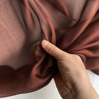 Yardblox Exclusive Luxury Silk Collection Solid Multi Color Non-Stretch Mulberry Silk Chiffon DS26503 -6 Momme