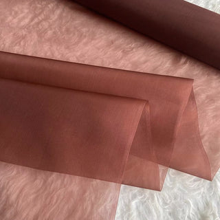 Yardblox Exclusive Luxury Silk Collection Solid Multi Color Non-Stretch Mulberry Silk Organza DS26504 -8 Momme