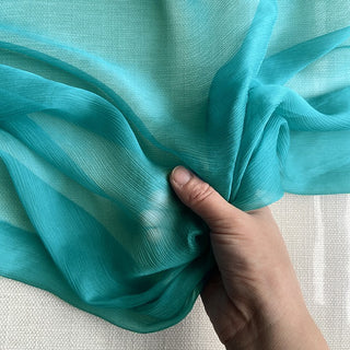 Yardblox Exclusive Luxury Silk Collection Solid Multi Color Non-Stretch Crinkled Mulberry Silk Georgette DS26502 -5 Momme