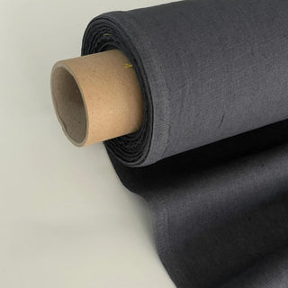 Made In France Premium Quality Solid Multi Color Non-Stretch Washed / Softened Organic Linen Plain Woven DS00512 -180/220 GSM