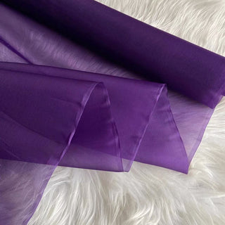 Yardblox Exclusive Luxury Silk Collection Solid Multi Color Non-Stretch Mulberry Silk Organza DS26504 -8 Momme
