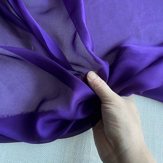 Yardblox Exclusive Luxury Silk Collection Solid Multi Color Non-Stretch Mulberry Silk Chiffon DS26503 -6 Momme