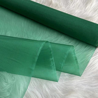 Yardblox Exclusive Luxury Silk Collection Solid Multi Color Non-Stretch Mulberry Silk Organza DS26504 -8 Momme