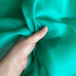 Yardblox Exclusive Luxury Silk Collection Solid Multi Color Non-Stretch Mulberry Silk Satin Face Organza DS26506 -12 Momme