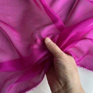 Yardblox Exclusive Luxury Silk Collection Solid Multi Color Non-Stretch Mulberry Silk Chiffon DS26503 -6 Momme