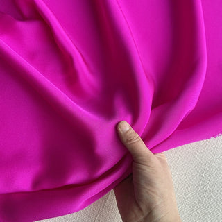 Yardblox Exclusive Luxury Silk Collection Solid Multi Color Non-Stretch Mulberry Silk Crepe De Chine DS26510 -30 Momme