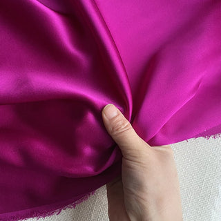 Yardblox Exclusive Luxury Silk Collection Solid Multi Color Non-Stretch 6A Mulberry Silk Charmeuse Satin DS26509 -19 Momme