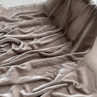 Yardblox Exclusive Luxury Silk Collection Solid Multi Color Non-Stretch Mulberry Silk Velvet DS26516 -40 Momme