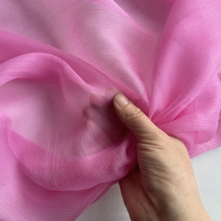 Yardblox Exclusive Luxury Silk Collection Solid Multi Color Non-Stretch Crinkled Mulberry Silk Georgette DS26502 -5 Momme