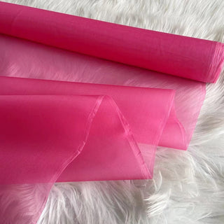 Yardblox Exclusive Luxury Silk Collection Solid Multi Color Non-Stretch Mulberry Silk Organza DS26504 -8 Momme