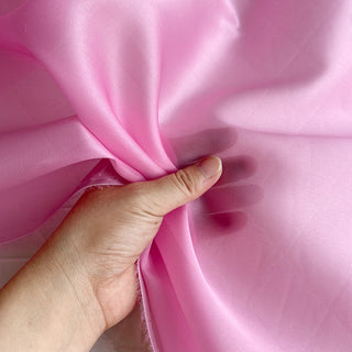 Yardblox Exclusive Luxury Silk Collection Solid Multi Color Non-Stretch Mulberry Silk Satin Face Organza DS26506 -12 Momme