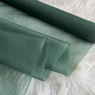 Yardblox Exclusive Luxury Silk Collection Solid Multi Color Non-Stretch Mulberry Silk Organza DS26504 -8 Momme