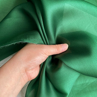 Yardblox Exclusive Luxury Silk Collection Solid Multi Color Non-Stretch Mulberry Silk Satin Face Organza DS26506 -12 Momme