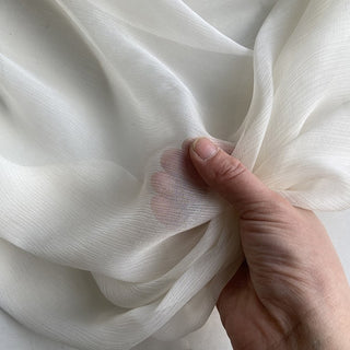 Yardblox Exclusive Luxury Silk Collection Solid Multi Color Non-Stretch Crinkled Mulberry Silk Georgette DS26502 -5 Momme