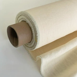 Made In France Premium Quality Solid Multi Color Non-Stretch Washed / Softened Organic Linen Plain Woven DS00515 -180/220 GSM