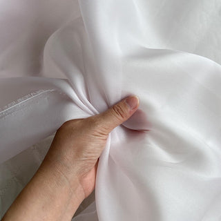 Yardblox Exclusive Luxury Silk Collection Solid Multi Color Non-Stretch Mulberry Silk Satin Face Organza DS26506 -12 Momme