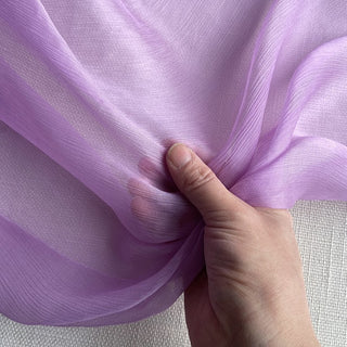 Yardblox Exclusive Luxury Silk Collection Solid Multi Color Non-Stretch Crinkled Mulberry Silk Georgette DS26502 -5 Momme