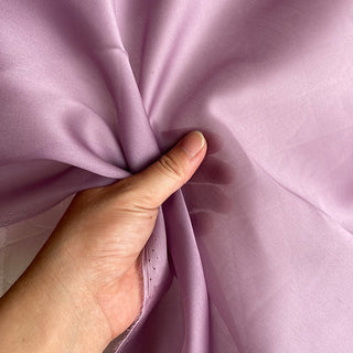 Yardblox Exclusive Luxury Silk Collection Solid Multi Color Non-Stretch Mulberry Silk Satin Face Organza DS26506 -12 Momme