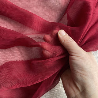 Yardblox Exclusive Luxury Silk Collection Solid Multi Color Non-Stretch Crinkled Mulberry Silk Georgette DS26502 -5 Momme