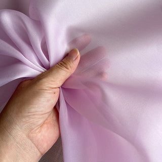 Yardblox Exclusive Luxury Silk Collection Solid Multi Color Non-Stretch Mulberry Silk Satin Face Organza DS26506 -12 Momme