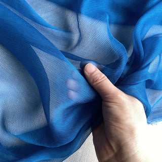 Yardblox Exclusive Luxury Silk Collection Solid Multi Color Non-Stretch Crinkled Mulberry Silk Georgette DS26502 -5 Momme