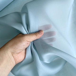 Yardblox Exclusive Luxury Silk Collection Solid Multi Color Non-Stretch Mulberry Silk Satin Face Organza DS26506 -12 Momme