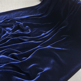 Yardblox Exclusive Luxury Silk Collection Solid Multi Color Non-Stretch Mulberry Silk Velvet DS26516 -40 Momme