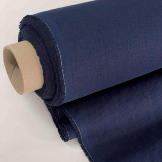 Made In France Premium Quality Solid Multi Color Non-Stretch Washed / Softened Organic Linen Plain Woven DS00514 -180/220 GSM