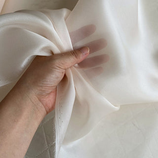 Yardblox Exclusive Luxury Silk Collection Solid Multi Color Non-Stretch Mulberry Silk Satin Face Organza DS26506 -12 Momme