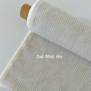 Made In France Premium Quality Stripes Multi Color Non-Stretch Washed / Softened Organic Linen Plain Woven DS00699