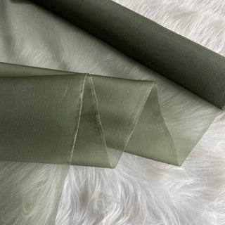 Yardblox Exclusive Luxury Silk Collection Solid Multi Color Non-Stretch Mulberry Silk Organza DS26504 -8 Momme