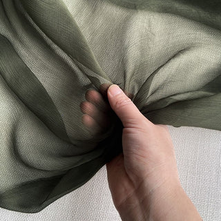 Yardblox Exclusive Luxury Silk Collection Solid Multi Color Non-Stretch Crinkled Mulberry Silk Georgette DS26502 -5 Momme