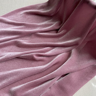 Yardblox Exclusive Luxury Silk Collection Solid Multi Color Non-Stretch Mulberry Silk Velvet DS26516 -40 Momme